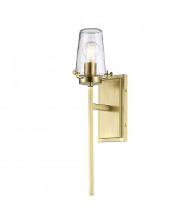 Alton 1 Light Wall Light Brushed Brass IP44 E27-1