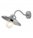 Klampenborg 1 Light Outdoor Fisherman Dome Wall Lantern Light Silver IP44 E27-1
