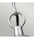 Klampenborg 1 Light Outdoor Ceiling Chain Lantern Silver IP44 E27-2