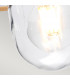 Klampenborg 1 Light Outdoor Ceiling Chain Lantern Silver IP44 E27-3