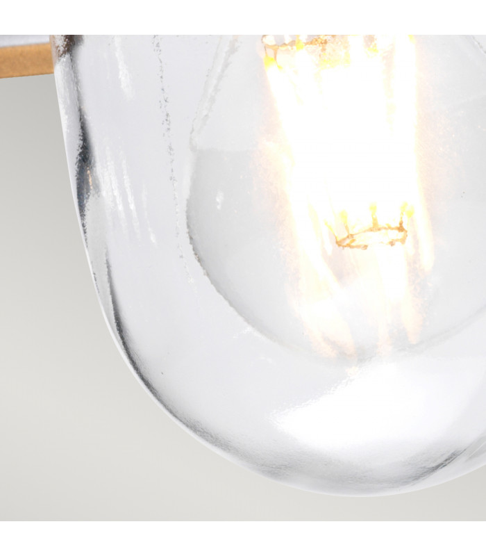Klampenborg 1 Light Outdoor Ceiling Chain Lantern Silver IP44 E27-3