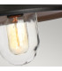 Klampenborg 1 Light Outdoor Ceiling Chain Lantern Black IP44 E27-4