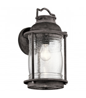 Ashland Bay 1 Light Large Outdoor Wall Lantern Zinc IP44 E27-1