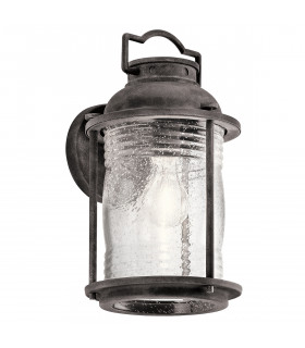Ashland Bay 1 Light Medium Outdoor Wall Lantern Zinc IP44 E27-1