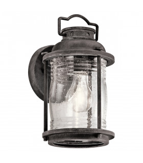 Ashland Bay 1 Light Small Outdoor Wall Lantern Zinc IP44 E27-1