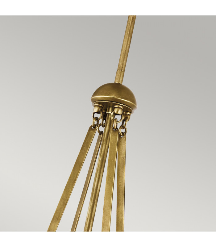 Aster 3 Light Globe Ceiling Pendant Brass E14-3