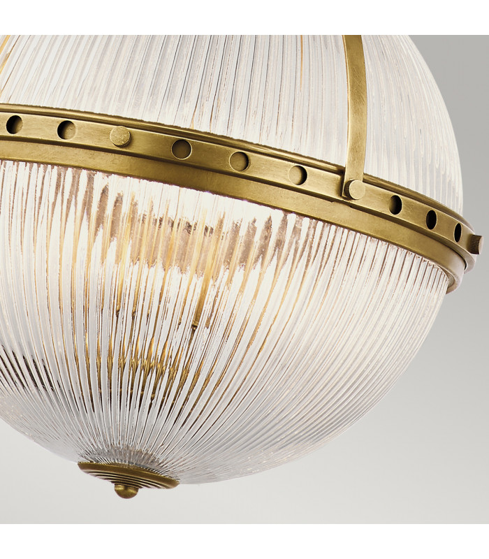 Aster 3 Light Globe Ceiling Pendant Brass E14-5