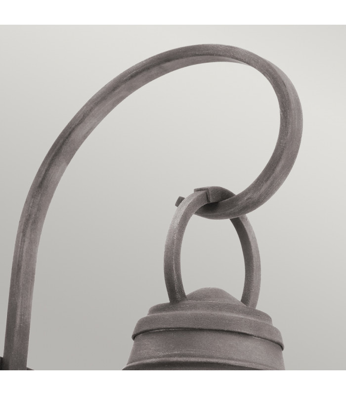 Bridge Point 1 Light Medium Outdoor Wall Lantern Zinc IP44 E27-2