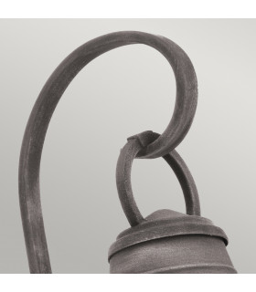 Bridge Point 1 Light Small Outdoor Wall Lantern Zinc IP44 E27-2