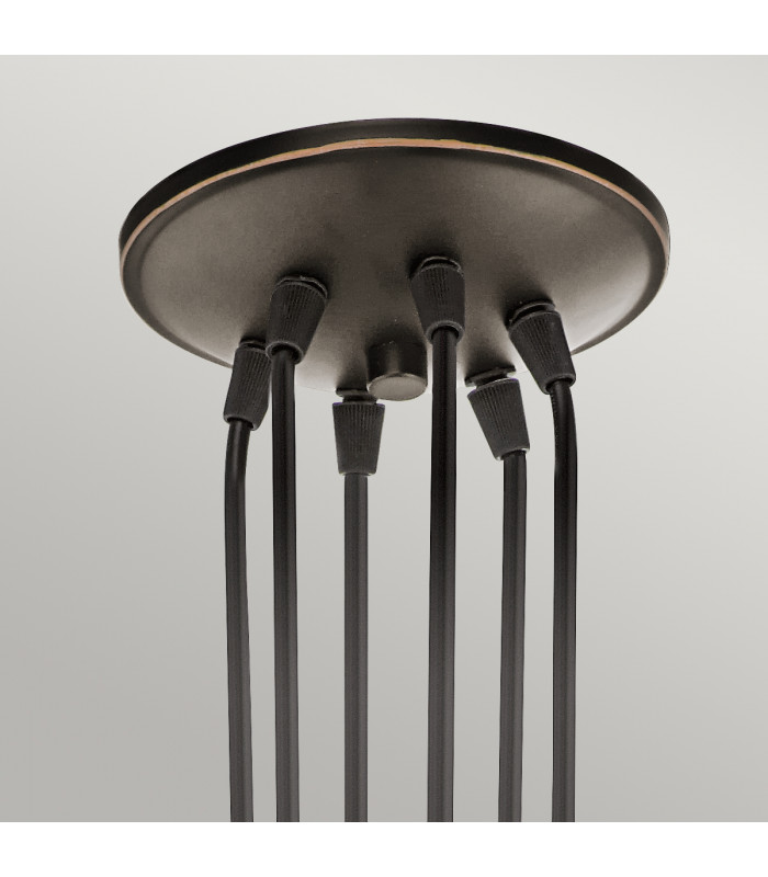 Brinley 6 Light Cluster Pendant Olde Bronze E27-4
