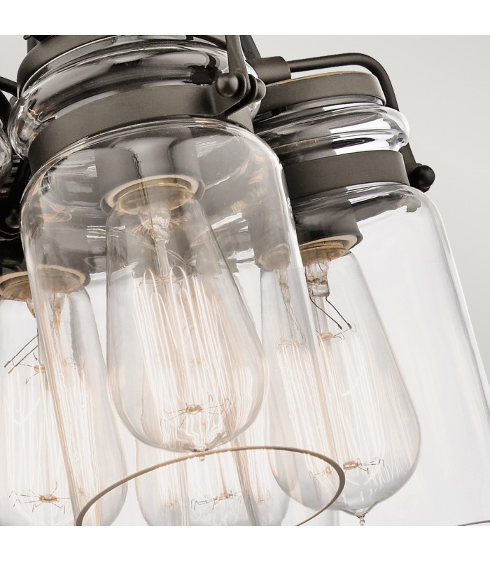 Brinley 6 Light Cluster Pendant Olde Bronze E27-6