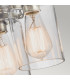 Brinley 3 Light Flush Mount Ceiling Light Brushed Nickel E27-3