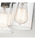 Brinley 3 Light Flush Mount Ceiling Light Brushed Nickel E27-5