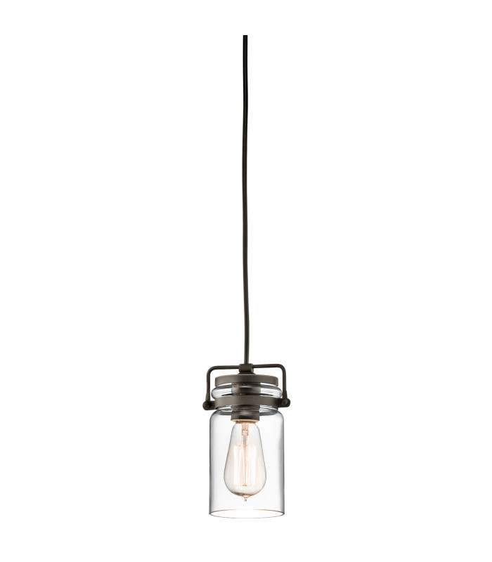 Brinley 1 Light Ceiling Mini Pendant Olde Bronze E27-1