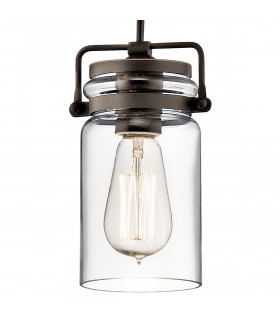 Brinley 1 Light Ceiling Mini Pendant Olde Bronze E27-2