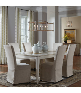 Cayden 6 Light Linear Straight Bar Pendant Natural Brass-2