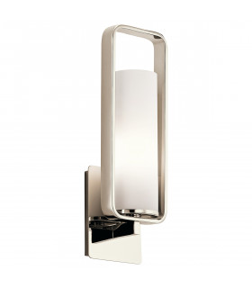 City Loft 1 Light Indoor Wall Light Polished Nickel E27