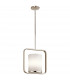 City Loft 1 Light Medium Ceiling Pendant Polished Nickel E27