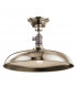 Cobson 1 Light Semi Flush Dome Ceiling Pendant Light Polished Nickel E27-2
