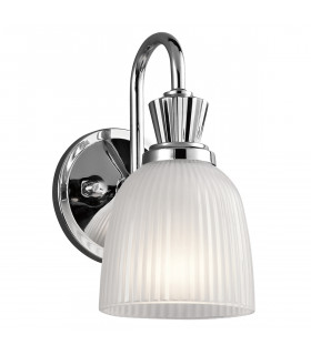 Cora 1 Light Bathroom Wall Light Polished Chrome IP44 G9-1