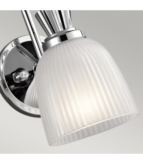 Cora 1 Light Bathroom Wall Light Polished Chrome IP44 G9-2