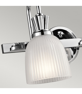 Cora 2 Light Bathroom Wall Light Polished Chrome IP44 G9-2