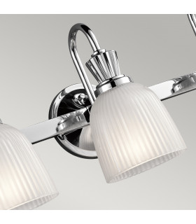 Cora 3 Light Bathroom Wall Light Polished Chrome IP44 G9-2