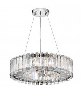Crystal Skye 8 Light Chandelier Chrome Finish G9-1