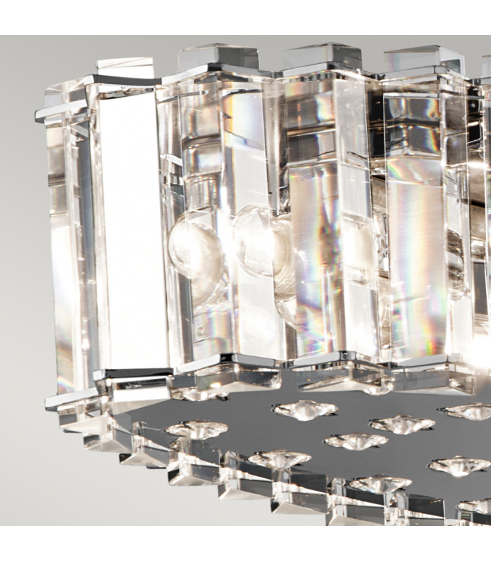 Crystal Skye 12 Light Island Bar Crystal Pendant Chrome-3