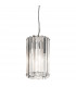 Crystal Skye 2 Light Round Mini Ceiling Pendant Light Chrome Crystal Glass G9-1