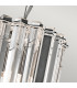 Crystal Skye 2 Light Round Mini Ceiling Pendant Light Chrome Crystal Glass G9-2