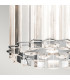 Crystal Skye 2 Light Round Mini Ceiling Pendant Light Chrome Crystal Glass G9-3