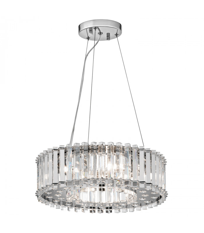 Crystal Skye 6 Light Ceiling Pendant Chrome with Crystals G9-1