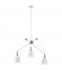 Danika 3 Light Ceiling Chandelier Pendant Bar Light White E27-1