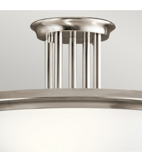 Dreyfus 3 Light Semi Flush Classic Pewter-2