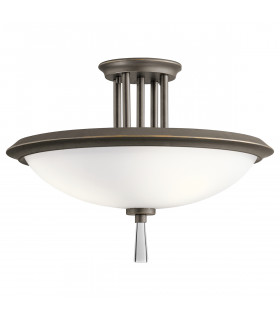 Dreyfus 3 Light Semi Flush Olde Bronze-1