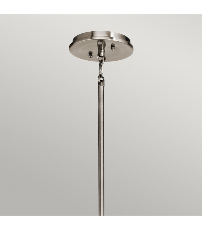 Emory 4 Light Semi Flush Round Ceiling Pendant Light Pewter E27-2