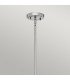 Everly 1 Light Medium Dome Ceiling Pendant Light Chrome E27-2