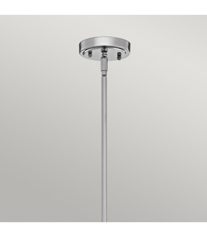 Everly 1 Light Medium Dome Ceiling Pendant Light Chrome E27-2