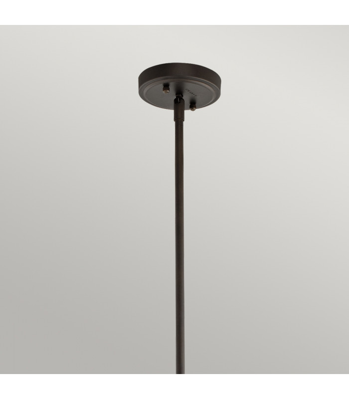 Everly 1 Light Medium Dome Ceiling Pendant Light Bronze E27-2