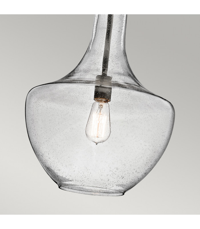 Everly 1 Light Medium Dome Ceiling Pendant Light Bronze E27-4