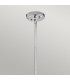 Everly 1 Light Small Dome Ceiling Pendant Light Chrome E27-2