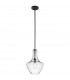 Everly 1 Light Small Dome Ceiling Pendant Light Bronze E27-1