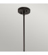 Everly 1 Light Small Dome Ceiling Pendant Light Bronze E27-2