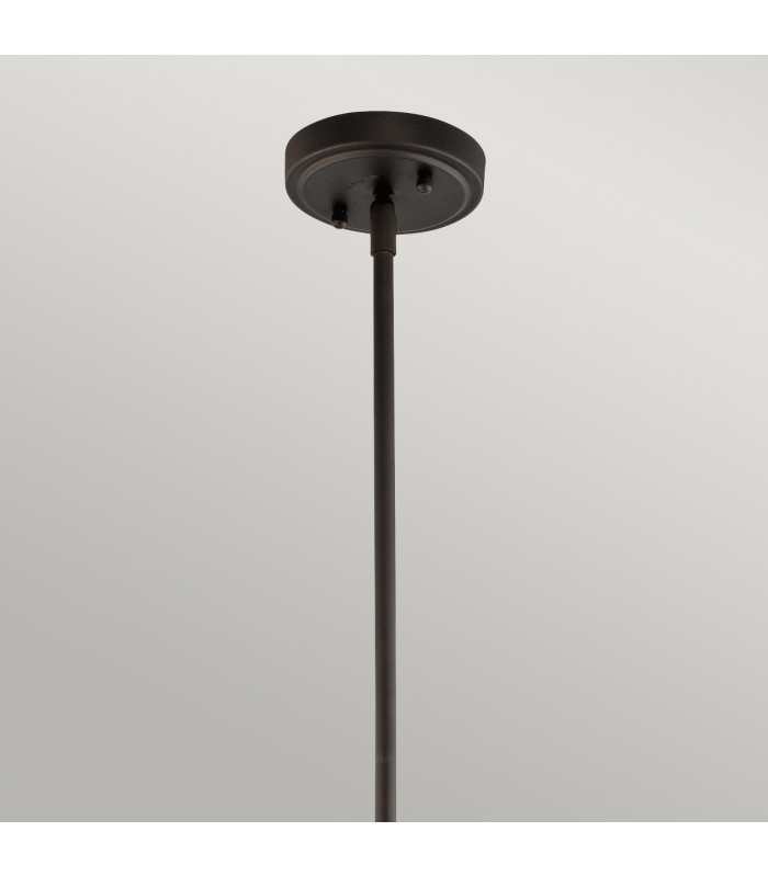 Everly 1 Light Small Dome Ceiling Pendant Light Bronze E27-2