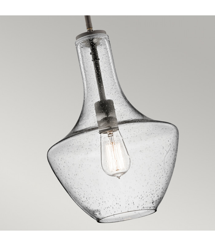 Everly 1 Light Small Dome Ceiling Pendant Light Bronze E27-3