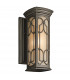 Franceasi 1 Light Outdoor Small Wall Lantern Light Olde Bronze IP44 E27-1