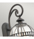 Halleron 2 Light Outdoor Globe Wall Lantern Light Grey IP44 E14-2