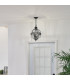Halleron 3 Light Outdoor Globe Ceiling Pendant Light Grey IP44 E14-4