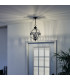 Halleron 3 Light Outdoor Globe Ceiling Pendant Light Grey IP44 E14-5